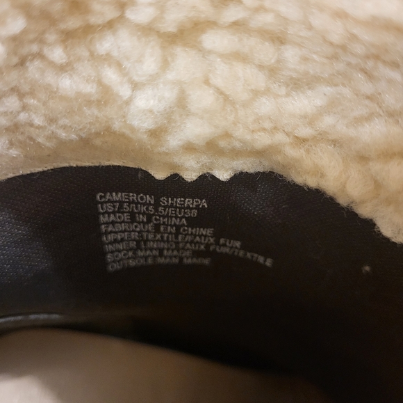 Just Fab Cameron Sherpa Wedge Boots - Picture 3 of 10